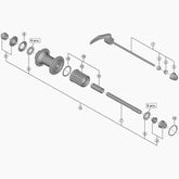Shimano Fh-5800 Complete Quick Release, 168 Mm